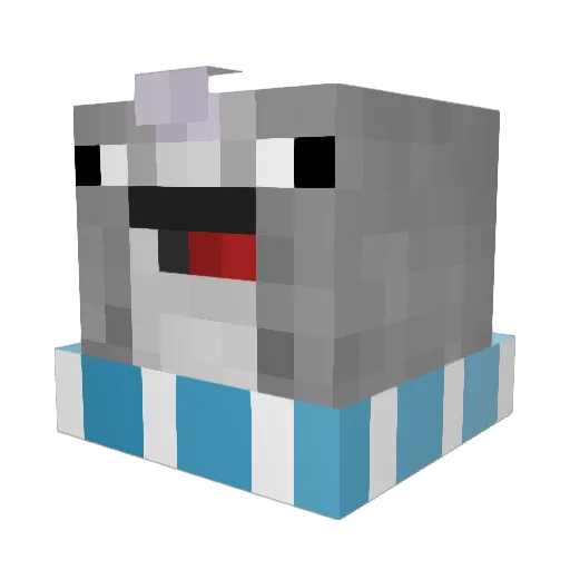 ThannnGames Minecraft avatar head, 3D render
