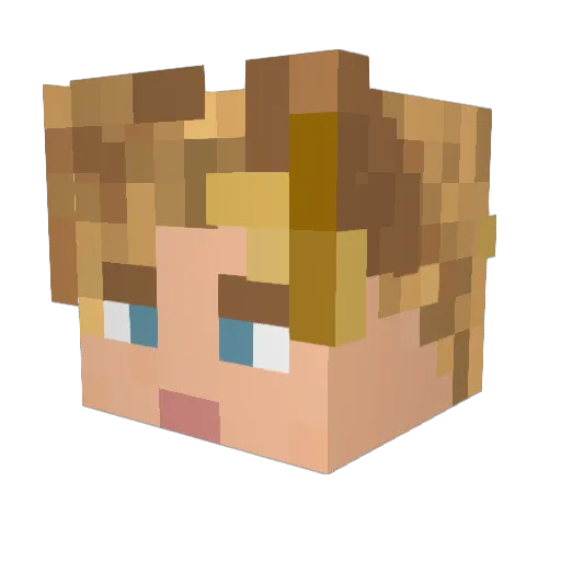 Thanos7828 Minecraft avatar head, 3D render