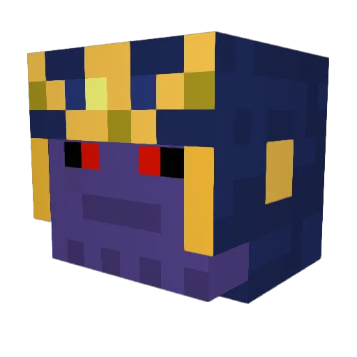 Thanos799 Minecraft avatar head, 3D render