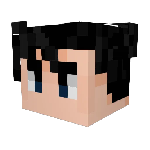 ThanosDrip Minecraft avatar head, 3D render