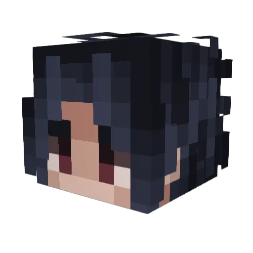 ThanosFemboy Minecraft avatar head, 3D render