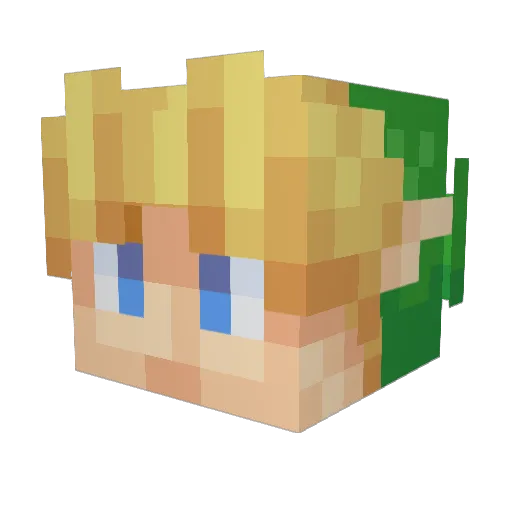 ThanosIsMyMom Minecraft avatar head, 3D render