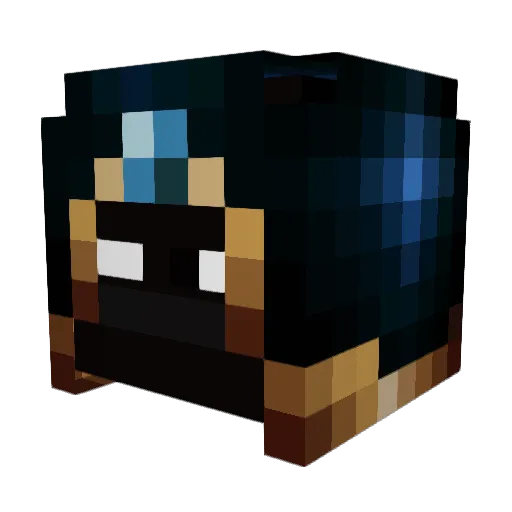 Thanq Minecraft avatar head, 3D render