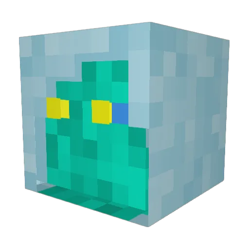 Thant0 Minecraft avatar head, 3D render