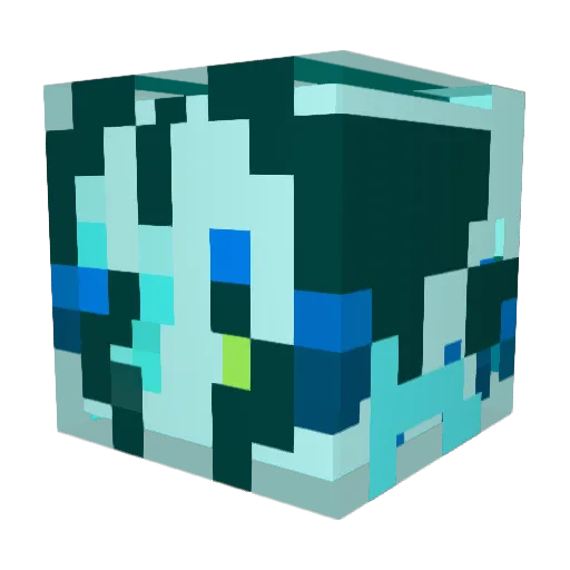 Thantos_willcome Minecraft avatar head, 3D render