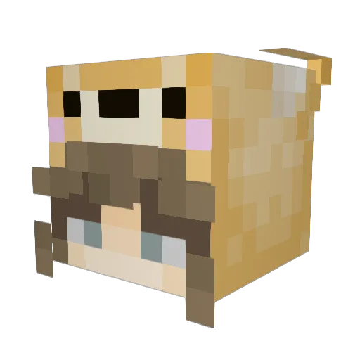 Thanyer Minecraft avatar head, 3D render