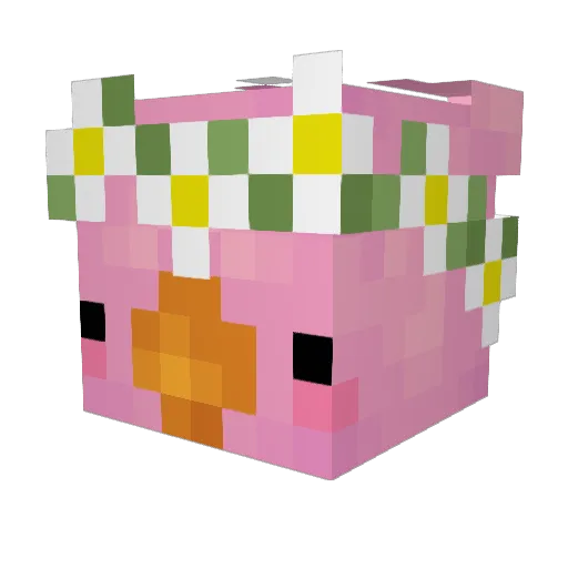 Thanzatt Minecraft avatar head, 3D render