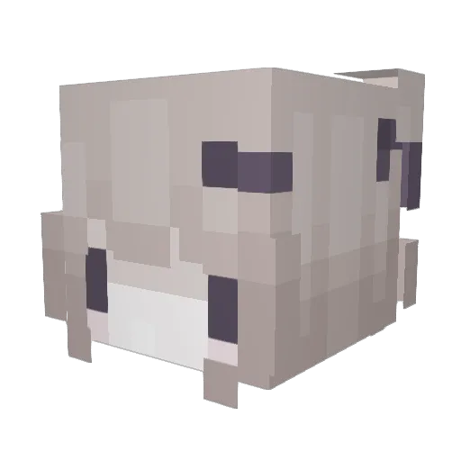 Thaoga Minecraft avatar head, 3D render
