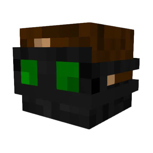 Thaon Minecraft avatar head, 3D render