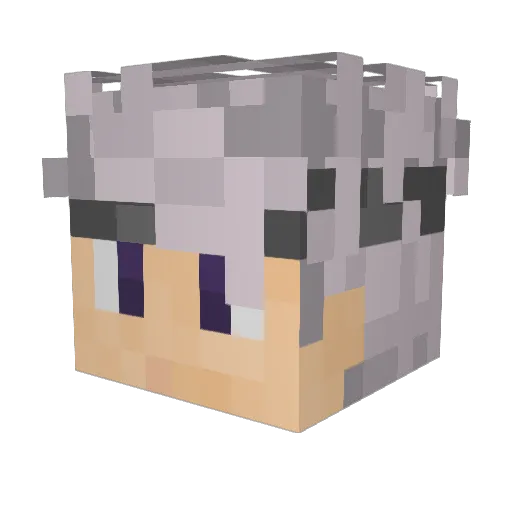 Tharko Minecraft avatar head, 3D render