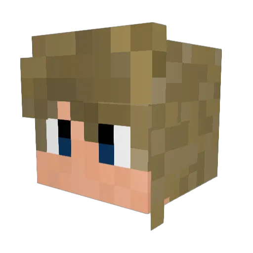 Tharkul Minecraft avatar head, 3D render