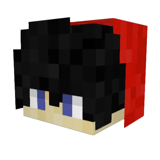 TharunPro Minecraft avatar head, 3D render