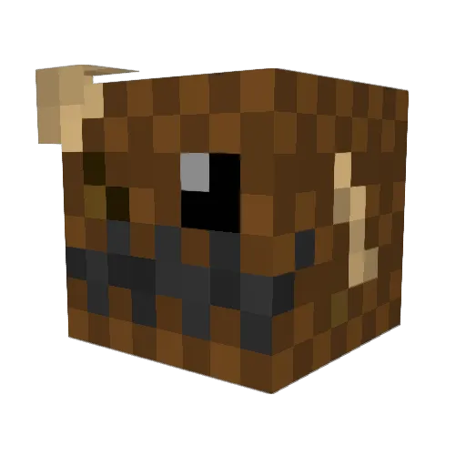 Tharzorg Minecraft avatar head, 3D render