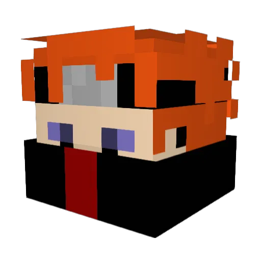 Thas Minecraft avatar head, 3D render
