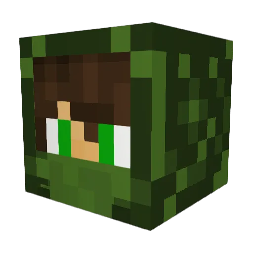 That1Bard7950 Minecraft avatar head, 3D render
