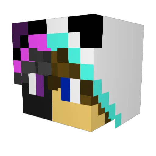 That1J0k3r Minecraft avatar head, 3D render