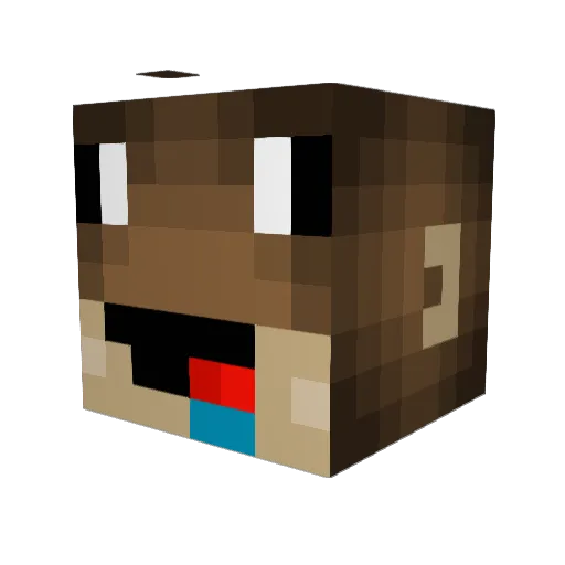 That1Monkee Minecraft avatar head, 3D render