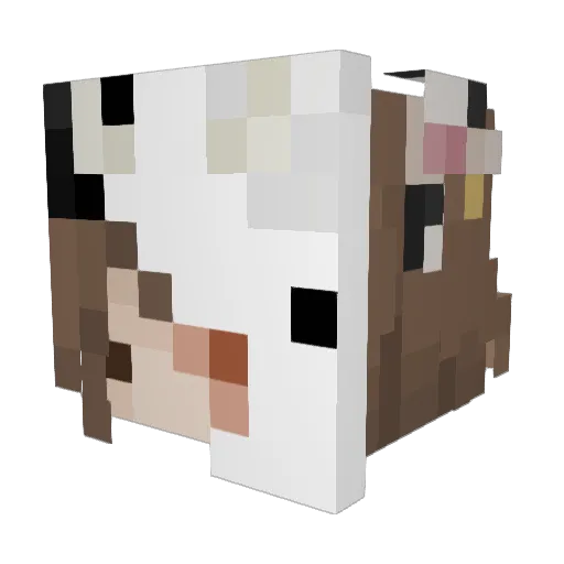 That1cow_ Minecraft avatar head, 3D render