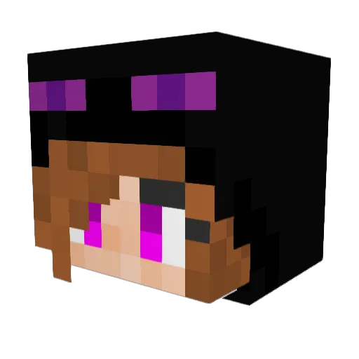 ThatAmeliaH Minecraft avatar head, 3D render