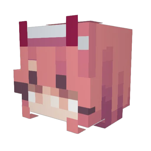 ThatAnna23 Minecraft avatar head, 3D render