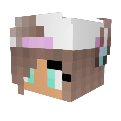 ThatAprilAries Minecraft avatar head, 3D render