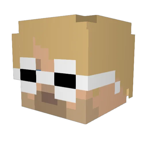 ThatAsianGuy Minecraft avatar head, 3D render