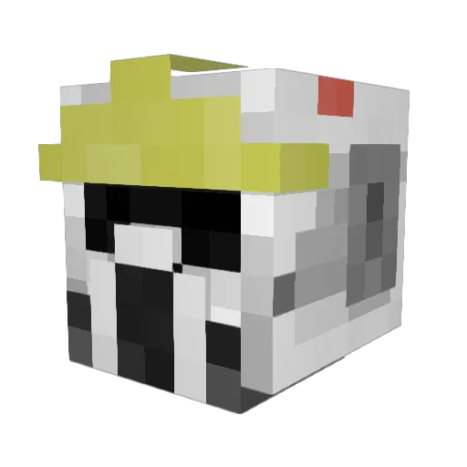 ThatBeb Minecraft avatar head, 3D render
