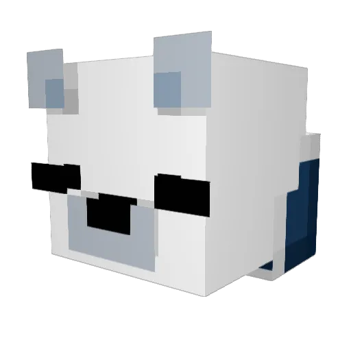 ThatBlueCreeper Minecraft avatar head, 3D render