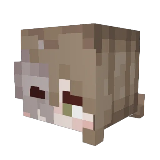 ThatBox_ Minecraft avatar head, 3D render