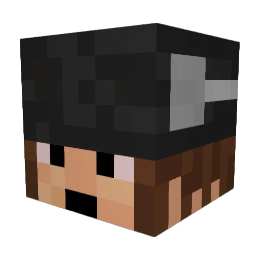 ThatBoyAndreas Minecraft avatar head, 3D render