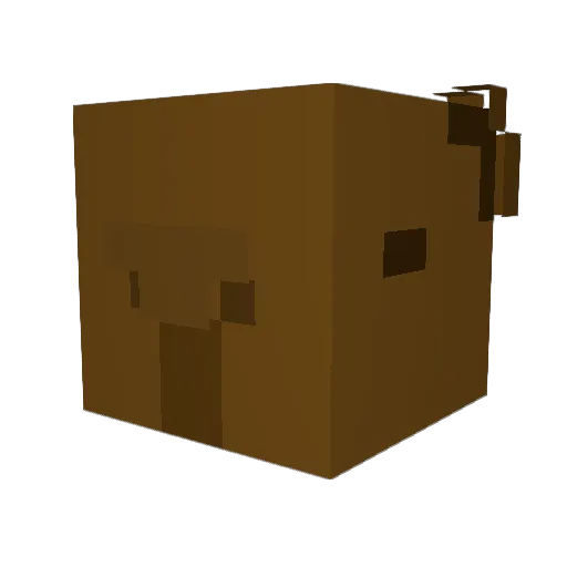 ThatCapybaraDude Minecraft avatar head, 3D render