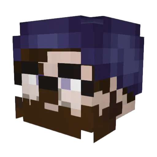 ThatCapybaraVibe Minecraft avatar head, 3D render
