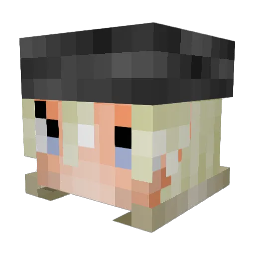 ThatCasualGamer2 Minecraft avatar head, 3D render