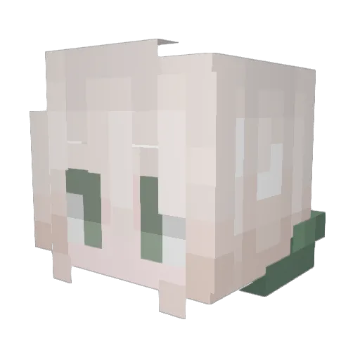 ThatCatboy Minecraft avatar head, 3D render