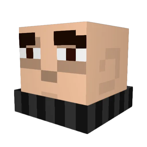 ThatChapThere Minecraft avatar head, 3D render