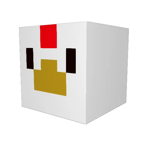 ThatChickenguy21 Minecraft avatar head, 3D render
