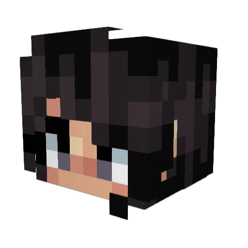 ThatCloudyGirl Minecraft avatar head, 3D render