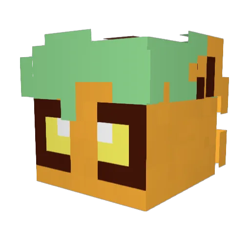 ThatConman Minecraft avatar head, 3D render