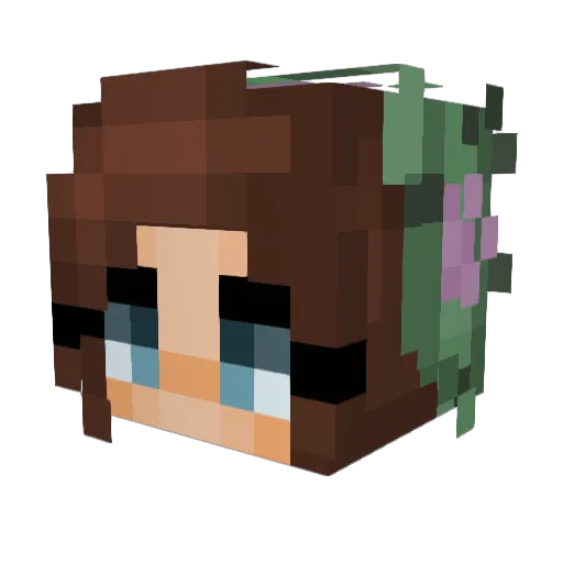 ThatCuddlyCactus Minecraft avatar head, 3D render