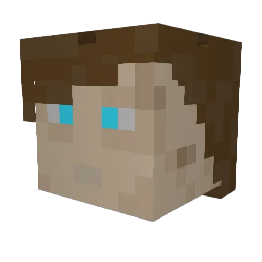 ThatDCobra Minecraft avatar head, 3D render