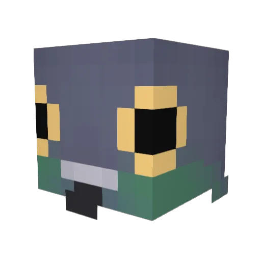 ThatDababy Minecraft avatar head, 3D render