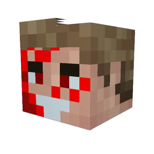 ThatDankTrain Minecraft avatar head, 3D render