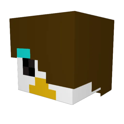 ThatDino_Guy Minecraft avatar head, 3D render