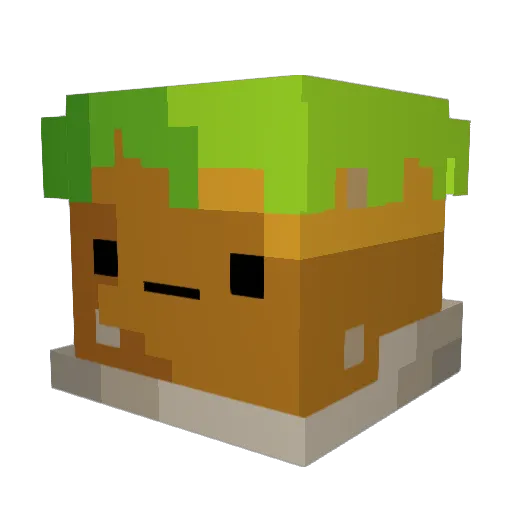 ThatDirtGuy Minecraft avatar head, 3D render