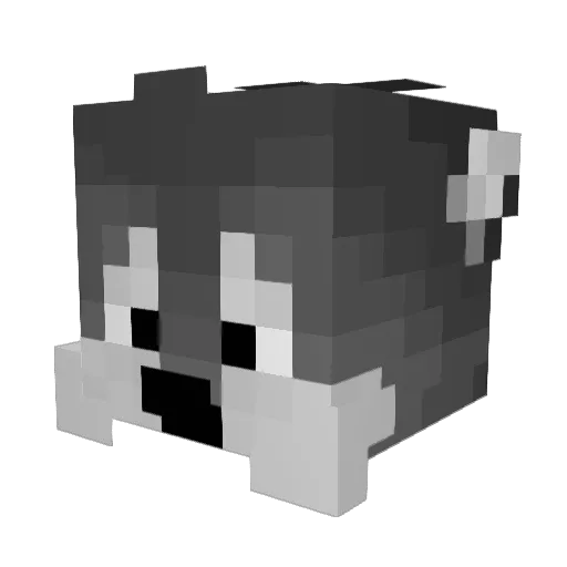 ThatDogNick Minecraft avatar head, 3D render