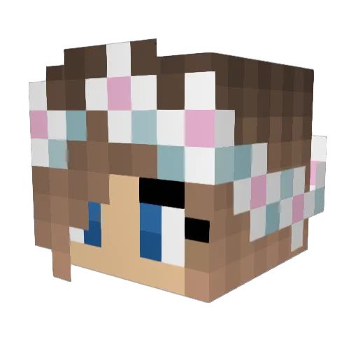 ThatDuckyy Minecraft avatar head, 3D render