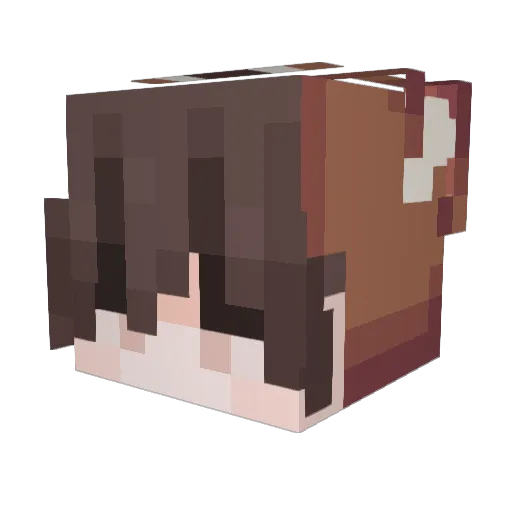 ThatElemental Minecraft avatar head, 3D render