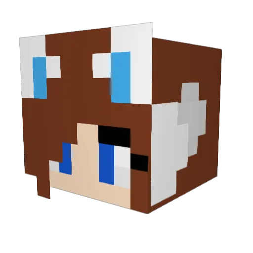 ThatFNAFGirl Minecraft avatar head, 3D render