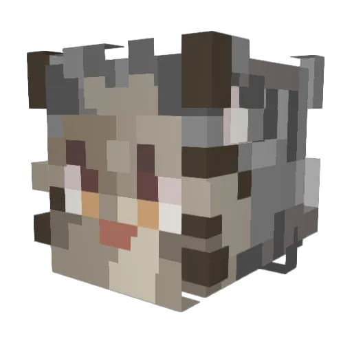 ThatFemboyTechy Minecraft avatar head, 3D render