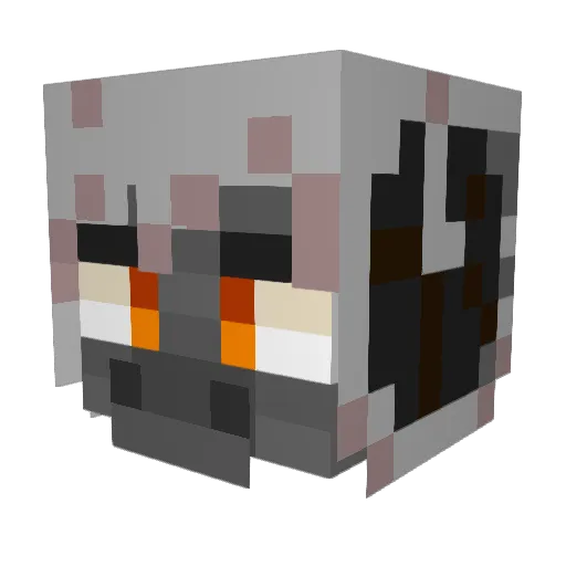 ThatFoxx Minecraft avatar head, 3D render
